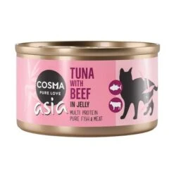 Cosma Asia In Jelly Saver Pack 24 X 85g -Meow Mart 104534 pla cosma asia tunabeef 85g 9