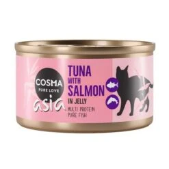 Cosma Asia In Jelly Saver Pack 24 X 85g -Meow Mart 104534 pla cosma asia tunasalmon 85g 5