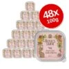 Rosie's Farm Adult Saver Pack Trays 48 X 100g -Meow Mart 106405 pla rosie sfarm cats lamb chicken 100g 1 8