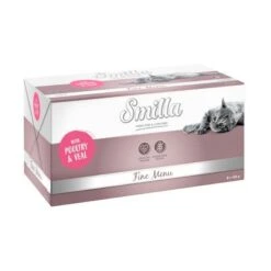 Smilla Fine Menu Saver Pack 24 X 100g 15 Smilla Fine Menu Saver Pack 24 X 100g -Meow Mart 108598 pla finemen gefl gelkalb 8x100g 0