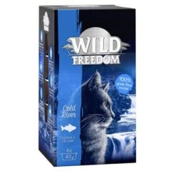 Wild Freedom Adult Trays Saver Pack 24 X 85g -Meow Mart 111605 pla wildfreedom coldriver 6x85g 0