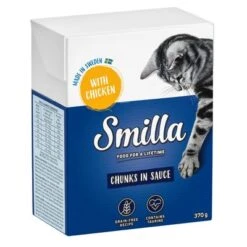 Smilla Chunks Tetra Pak Wet Cat Food Saver Pack 24 X 370g/380g -Meow Mart 111911 pla smilla chunksinsauce chicken 370g 1