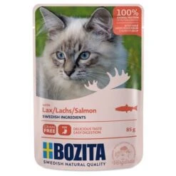 Bozita Chunks In Jelly Pouches Mixed Packs 12 X 85g -Meow Mart 128297 pla bozita salmon in jelly 85g 6