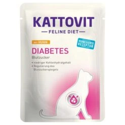 Kattovit Diabetes/Weight Pouches 24 X 85g -Meow Mart 133198 pla finnern kattovitfeline diabetesgewicht huhn 85g hs 01 1