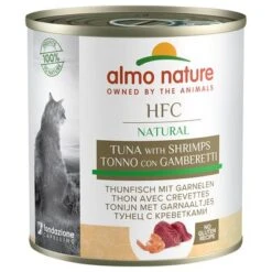 Almo Nature HFC 6 X 280g -Meow Mart 180602 pla almo nature classic 280g thunfisch mit garnelen hs 01 0