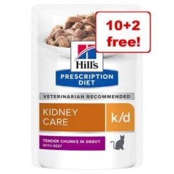 12 X 85g Hill's Prescription Diet Wet Cat Food – 10 + 2 Free!*