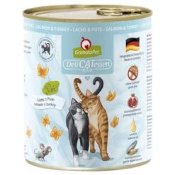GranataPet DeliCatessen 800 G Tasting Pack -Meow Mart 198486 pla granatapet delicatessen lachs pute 800g hs 01 3