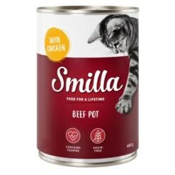 Smilla Tender Beef Saver Pack 24 X 400g -Meow Mart 1 80197 pla smilla beefpot chicken 400g 4