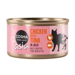Cosma Asia In Jelly Saver Pack 24 X 85g -Meow Mart 21751 pla cosma asia chickentuna 85g 3