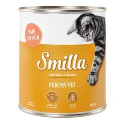 Smilla Tender Poultry Saver Pack 24 X 800g -Meow Mart 269014 pla smilla poultry pot salmon 800g 0