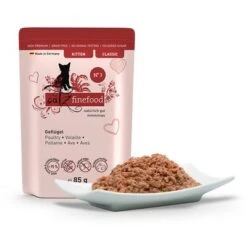 Economy Pack Catz Finefood Kitten 24 X 85 G -Meow Mart 297096 petsnature catzfinefood kitten gefluegel 85g hs 02 2