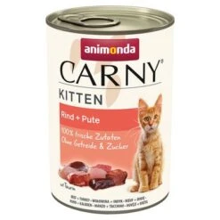 Animonda Carny Kitten 12 X 400g -Meow Mart 311402 pla carny kitten rind pute 400g hs 01 7