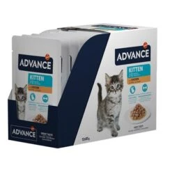 Advance Kitten Chicken -Meow Mart 374500 pla advance kitten huhn 12x85g hs 01 0