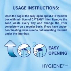 Catsan Hygiene Plus Cat Litter -Meow Mart 4008429095115 si03 usage recommendation uk min 4