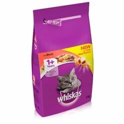 Whiskas Dry Cat Food Economy Packs -Meow Mart 414372 whiskas 1 beef 8