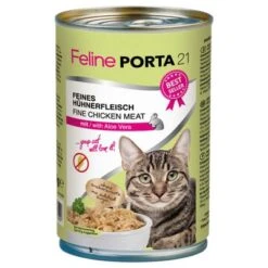 Feline Porta 21 - 6 X 400g -Meow Mart 4785 pla felineporta21 huhnaloe 400g 8