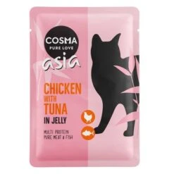 Cosma Asia In Jelly Pouches Saver Pack 24 X 100g 12 Cosma Asia In Jelly Pouches Saver Pack 24 X 100g -Meow Mart 55567 pla cosma asia chickentuna 100g 6