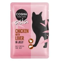 Cosma Asia In Jelly Pouches Saver Pack 24 X 100g 16 Cosma Asia In Jelly Pouches Saver Pack 24 X 100g -Meow Mart 55568 pla cosma asia chickenliver 100g 6
