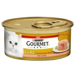 Gourmet Gold Melting Heart Saver Pack 24 X 85g -Meow Mart 79505 pla gourmetgold schmelzender kern lachs 6