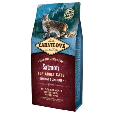 Carnilove Salmon For Adult Cats Sensitive And Long Hair 3 Carnilove Salmon For Adult Cats Sensitive And Long Hair