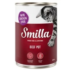 Smilla Tender Beef Saver Pack 24 X 400g -Meow Mart 80100 pla smilla beefpot liver 400g 5