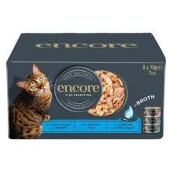 Encore Cat Tin Saver Pack 48 X 70g -Meow Mart 82371 pla applaws catfood wet fish selection multipack hs 01 9
