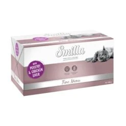 Smilla Fine Menu Saver Pack 24 X 100g 17 Smilla Fine Menu Saver Pack 24 X 100g -Meow Mart 99507 pla finemenu gefl gelh hnerleber 8x100g 0