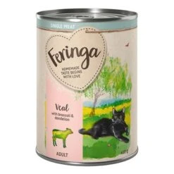 Feringa Single Meat Menu 6 X 410g -Meow Mart feringa singlemeat adult veal 410g 1000x1000 7