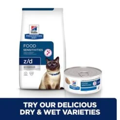 Hill's Prescription Diet Feline Z/d Food Sensitivities -Meow Mart pd zd cat bk30874m bk30696 cross sell uk 0