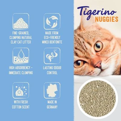 Tigerino Nuggies (Ultra) Cat Litter – Fresh Cotton 4 Tigerino Nuggies (Ultra) Cat Litter – Fresh Cotton - Image 2