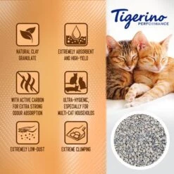 Tigerino Special Care / Performance Cat Litter - Multi-Cat -Meow Mart tigerino boards benefits performance multicat en 1000x1000 4